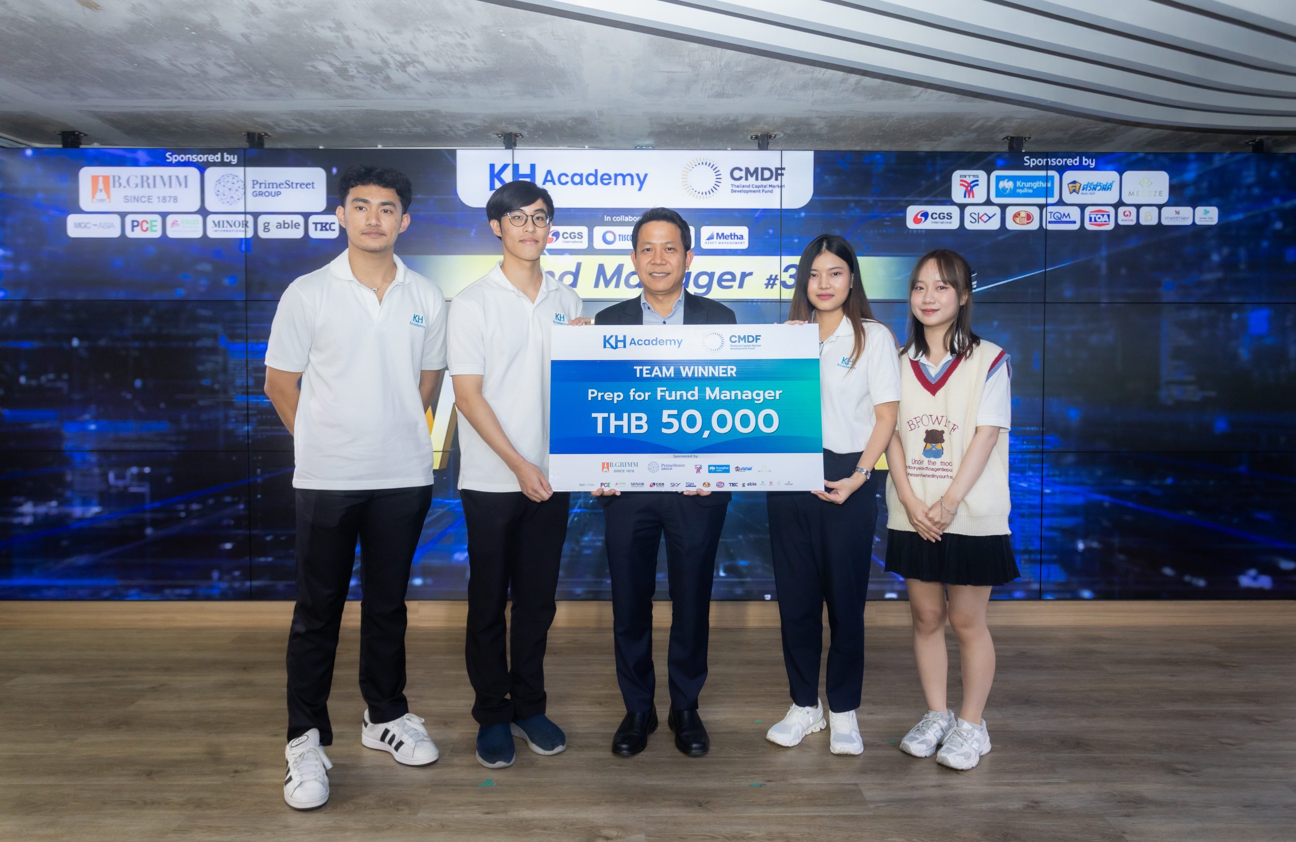 FM Awards THB50,000 Scholarship to Winning Team of KH Academy’s Prep for Fund Manager Workshop