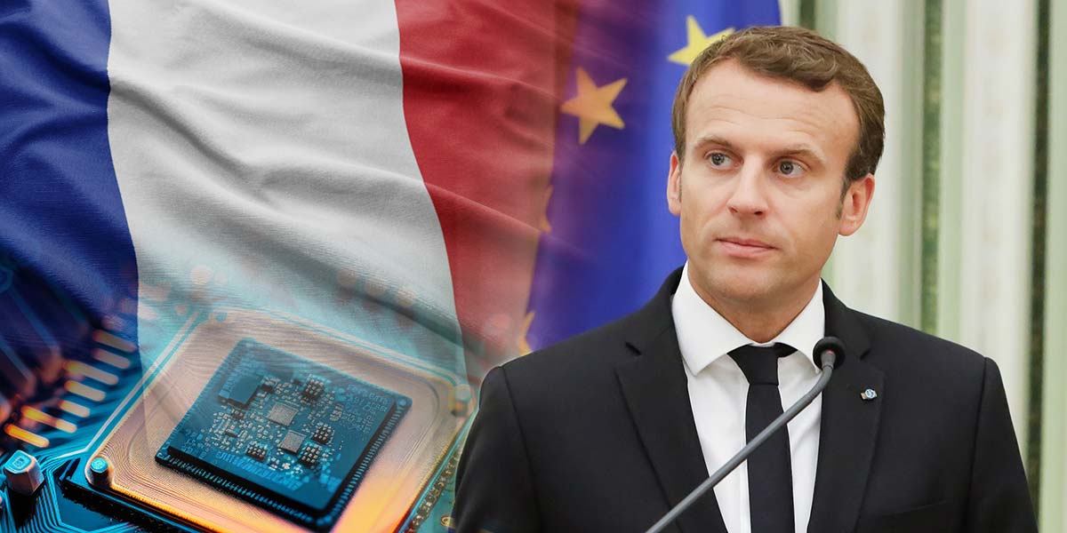 Macron Champions French Advanced Chipmaking Bid to Become European Tech Hub
