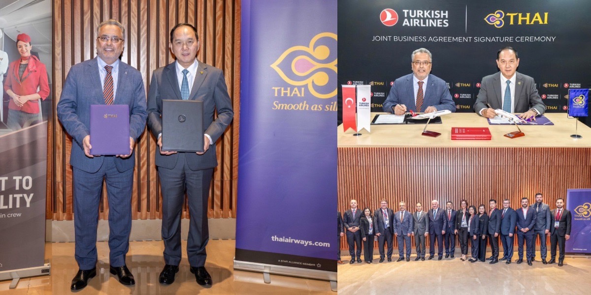 Thai Airways and Turkish Airlines Sign Joint Business Agreement to Enhance Route Networks