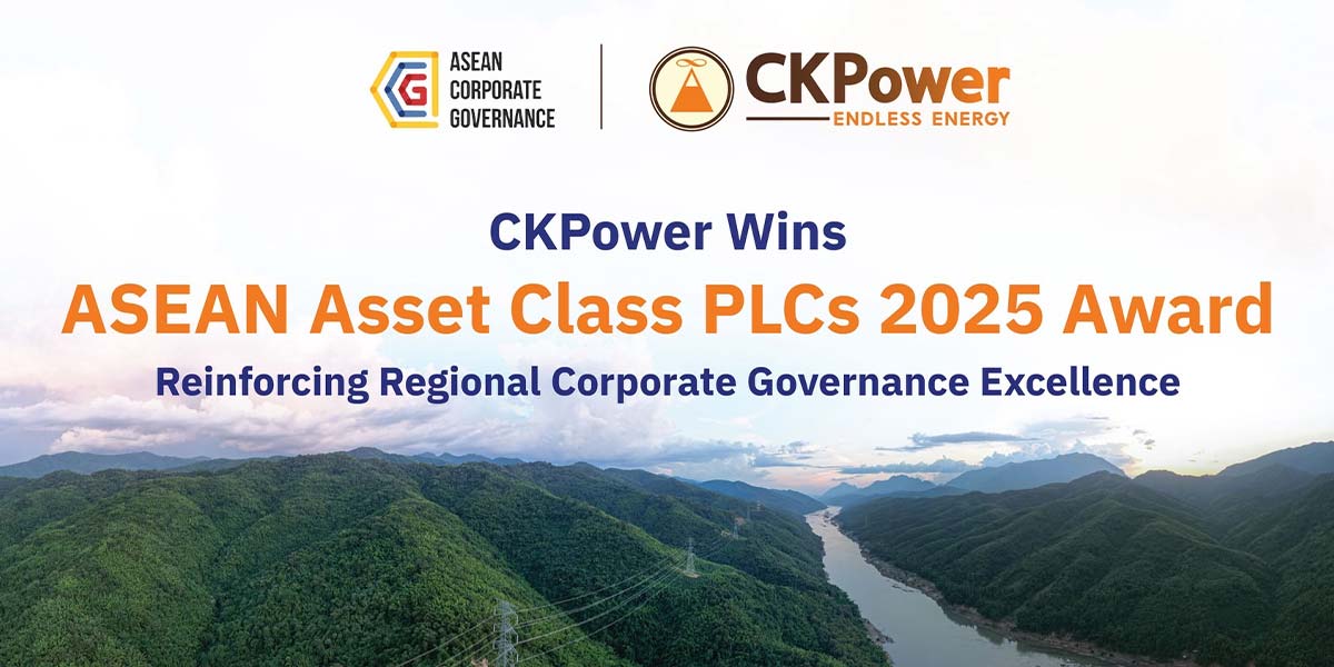 CKPower Wins ASEAN Asset Class PLCs Award, Reinforcing Regional Corporate Governance Excellence