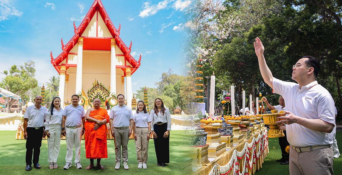 CKP and CK Install Ceremonial Umbrella at Wat Na Huai to Preserve Thailand’s Cultural Heritage