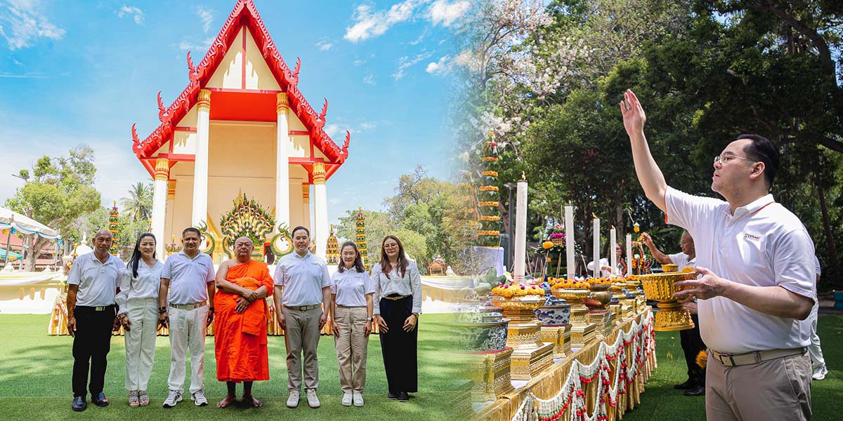 CKP and CK Install Ceremonial Umbrella at Wat Na Huai to Preserve Thailand’s Cultural Heritage