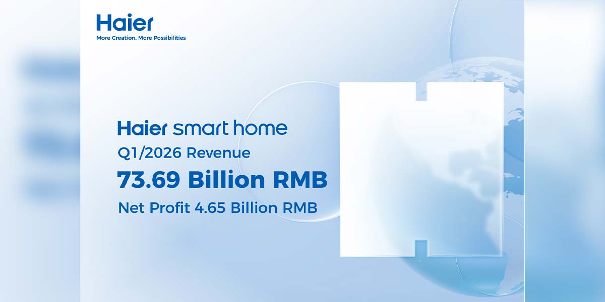 Haier Announces RMB73.69 Billion Revenue in 1Q26 despite Headwinds from North American Market